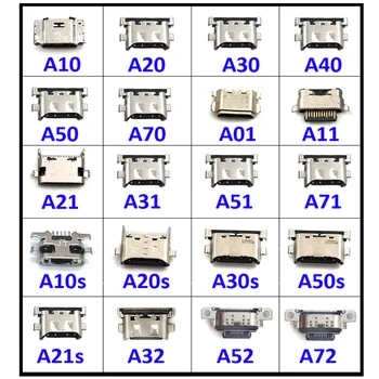 10 Шт. Разъем Micro USB Порт Зарядки Док-станция Для Samsung A20 A30 A50 A70 A51 A21s A01 A30s A20s A50s A11 A31 A52 A02s A32