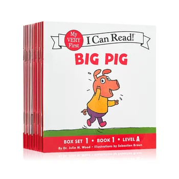 12 книг/комплект I Can Read Phonics BIG PIG My Very First Picture На английском языке Для детей Детские Карманные книжки-рассказы Обучающая книга