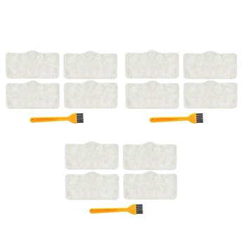 15 шт., паровой пылесос, ткань для швабры, чистящие прокладки для Xiaomi Deerma DEM ZQ600 ZQ610, аксессуар для швабры с ручкой