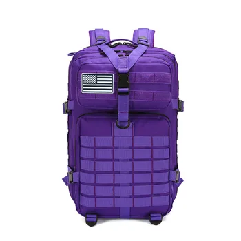 3D Пеший туризм по пересеченной местности, кемпинг, военная сумка большой емкости, мужской камуфляжный альпинистский рюкзак для путешествий, тактика на открытом воздухе, 45л