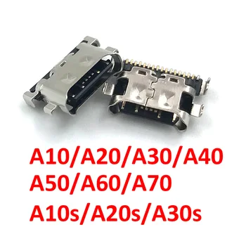 5 шт. Разъем для USB-зарядного устройства Type-C, разъем для зарядки Samsung A10S A20s A30s A50s A10 A20 A30 A50 A70 A52 A72 A32 A02s