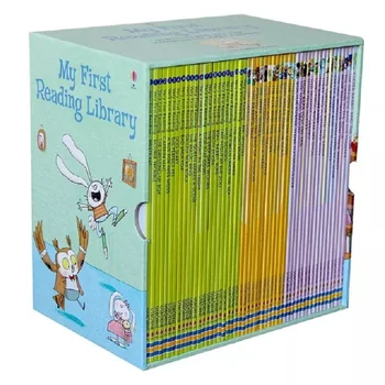 50 книг/комплект Usborne My First Reading Library Английские книги с картинками, подарок для изучения слов для детей раннего возраста