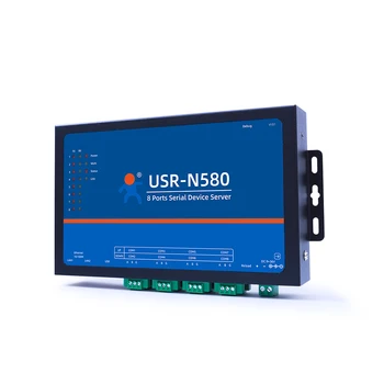 8 портов RS485 Последовательный Ethernet-конвертер IOT-сервера шлюза Modbus RTU в Modbus TCP USR-N580