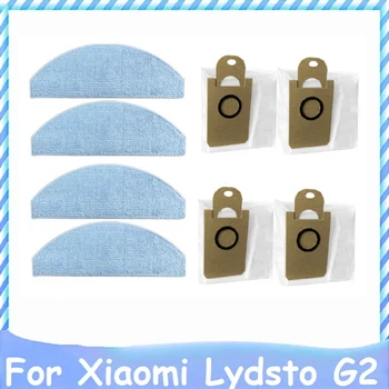 8 Шт. Моющаяся тряпка для швабры, мешок для пыли для Xiaomi Lydsto G2, робот-пылесос, Сменные аксессуары для бытовой уборки