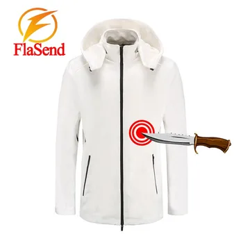 Bodyguard Легкая непромокаемая куртка с защитой от порезов, устойчивая к порезам Одежда, легкое и тонкое защитное пальто с капюшоном