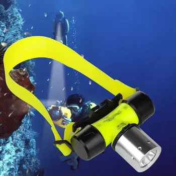 D2 T6 LED 3-х режимная Водонепроницаемая фара для подводного плавания Подводная фара Снаряжение для дайвинга Головной фонарь Фонарик Лампа