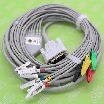 DB15P ЭКГ животных ECG EMG с 10-выводным кабелем и электродом 