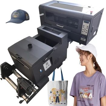 Dtf принтер все в одном встряхивающая порошковая головка xp600 impresora dtf a3 30 см xp600 пленочный принтер для одежды печатная машина для футболок