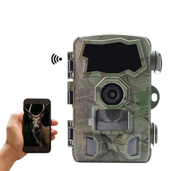 IP66 Водонепроницаемый 4K Отправка изображения на мобильный телефон Наружный Мониторинг дикой природы Охотничья камера Оборудование для защиты от шума Wi-Fi