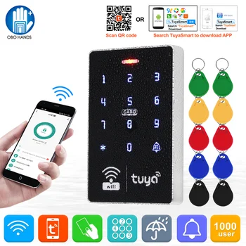 Tuya WiFi RFID Автономный Контроллер Доступа Клавиатура Smart APP Пульт Дистанционного Управления Разблокировка 13,56 МГц IP68 Водонепроницаемый Комплект Системы Дверного Замка