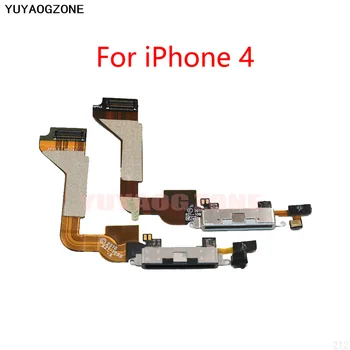 USB-разъем для зарядки док-станции, порт, разъем для зарядки, гибкий кабель для iPhone 4 4G 4S