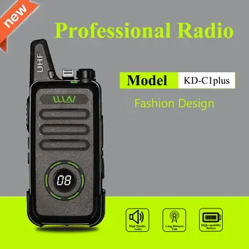 WLN KD-C1 Plus Мини-портативная рация UHF 400-470 МГц С 16 Каналами Двухстороннего Радио FM-Трансивер KD-C1plus