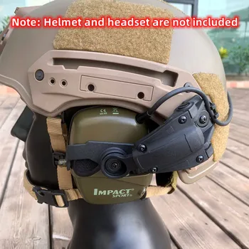 Адаптер для крепления тактического шлема ARC/Wendy Rail, Совместимый с адаптером Howard Leight для Защиты органов слуха Tactica Honeywell Impact Sport