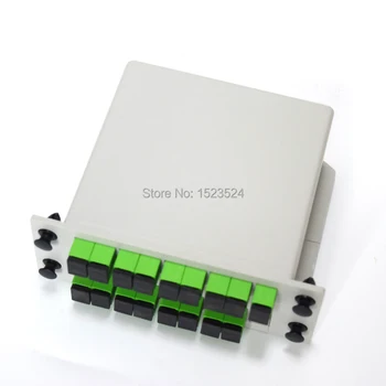 Бесплатная доставка 1x16 LGX Box Кассетная плата Для вставки SC/APC PLC splitter Модуль 1:16 16 Портов Волоконно-Оптический PLC Splitter