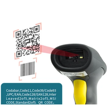 Беспроводной сканер штрих-кода Blue tooth 1D & 2D считыватель штрих-кодов сканеры панели штрих-кодов сканер QR-кода