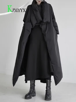 Бренд TRAF, Тонкие женские зимние куртки 2023, Модная утепленная теплая Длинная парка, Женские пальто черного и винно-красного цвета
