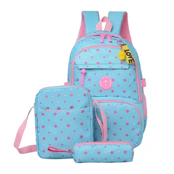 Высококачественная Школьная сумка, Школьный рюкзак для подростков, школьные сумки для девочек, детские рюкзаки mochila escolar, 3 шт./компл., ранец