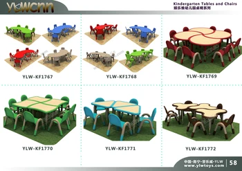 высококачественный круглый пластиковый стол для детского сада со стульями, детский обеденный стол и стулья