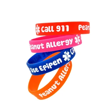 Детский браслет из 4 предметов, силиконовые браслеты для девочек, ПВХ, предотвращают аллергию