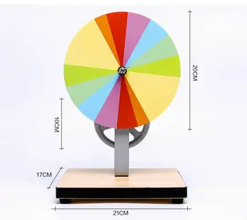 Диск Ньютона с ручным управлением, семицветная тарелка, семицветная тарелка, инструмент для обучения физике и оптике студентов