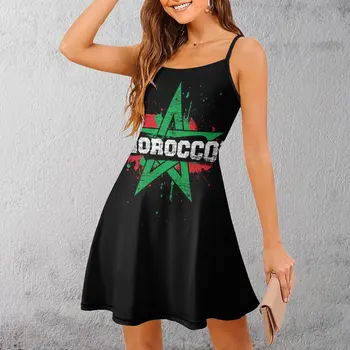 Женское платье-слинг Morocco (0002), Забавное Саркастичное платье на подтяжках, Креативное Экзотическое женское платье для клубов