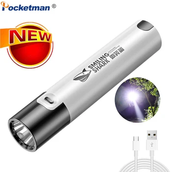 Карманный светодиодный фонарик Pocketman, USB перезаряжаемые фонарики, Водонепроницаемый фонарик, карманный фонарик для кемпинга, пеших прогулок, чрезвычайных ситуаций