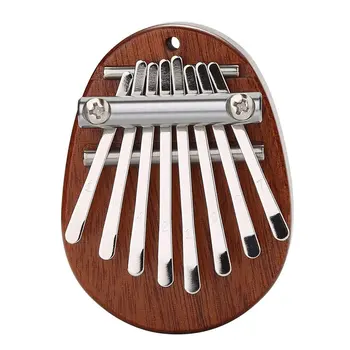 Мини Калимба 8 клавиш Пианино для большого пальца Отличный звук Пальчиковая клавиатура Музыкальный инструмент E4W Портативный музыкальный инструмент