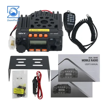 Мини-приемопередатчик мобильной радиосвязи QYT-KT8900 мощностью 25 Вт VHF UHF или с кабелем для программирования фидерной антенны