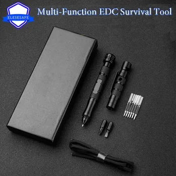 Многофункциональная тактическая ручка для самообороны, ручной спиннер, Свисток, Отвертка, выключатель окон, Инструмент для выживания на открытом воздухе, EDC, забавный подарок