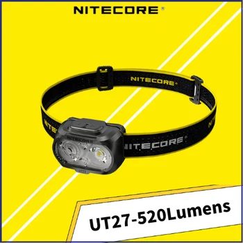 Налобный фонарь NITECORE UT27 520 Люмен, Двухлучевая фара Fusion Elite + Сверхлегкая Аккумуляторная Батарея HBL-1300