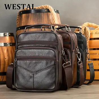 Новая мужская кожаная сумка, мужские модные повседневные сумки в стиле ретро, мужские сумки через плечо, деловая сумка Messanger для мужчин