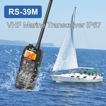 Новейшее Морское радио RS-39M VHF 6 Вт IP67 Водонепроницаемое Портативное поплавковое радио Stadion Walkie Talkie 156,025-163,275 МГц