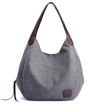 Новые холщовые женские сумки, модные сумки в стиле Дикого искусства, простые сумки через плечо в корейском стиле, многослойная повседневная сумка