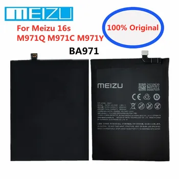 Новый 100% Оригинальный Аккумулятор BA971 3600 мАч Для Meizu 16s M971Q M971C M971Y, Перезаряжаемый Аккумулятор Для смартфона, Аккумуляторы, Батареи