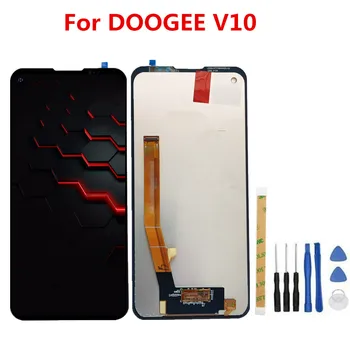 Новый Оригинальный Для Doogee V10 6,39 дюймовый смартфон Для Ремонта ЖК-дисплея В Сборе с Детализирующим устройством и сенсорной панелью Стеклянные Детали для V10