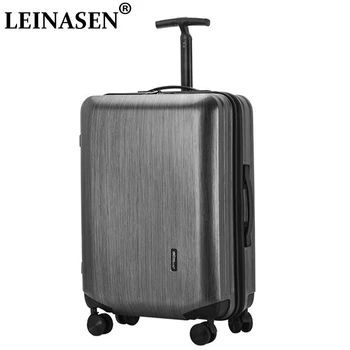 Популярный модный багаж на колесиках 20-26 дюймов, брендовая ручная кладь, мужской дорожный чемодан, женская тележка для багажа, чемодан с алюминиевой рамой