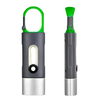 Портативный Брелок Карманный фонарик USB Перезаряжаемый светодиодный фонарик для работы на открытом воздухе с боковым освещением