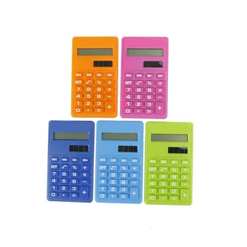 Профессиональный Мультяшный Мини-Калькулятор с 8-значным дисплеем Двойной источник питания Cute Candy Calculadora Solar Hesap Calculatrice Solaire