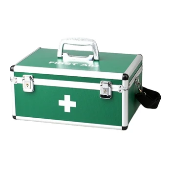 Сверхмощная многофункциональная алюминиевая рама с одним плечом, Портативная коробка первой помощи, кейс для хранения лекарств