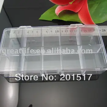 Стразы Квадратные 18x9,5x3 см, Коробка для хранения, необходимая для дизайна ногтей, 10 Коробок, используемых Для сбора стразов и других украшений для ногтей