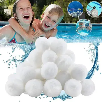 Фильтрующие шарики для бассейнов Белый Портативный Аквариум с рыбками Фильтрующая канистра Из Волокна для очистки воды Детская игрушка для бассейна