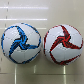Футбольный мяч профессионального класса из искусственной кожи PU - официальный размер и вес для тренировок и соревнований, легкий синий