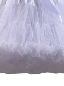 Цветастая юбка-торт в стиле Лолиты для женщин, многослойная юбка-пачка из тюля, праздничная школьная одежда для девочек JK (павлинья синяя)