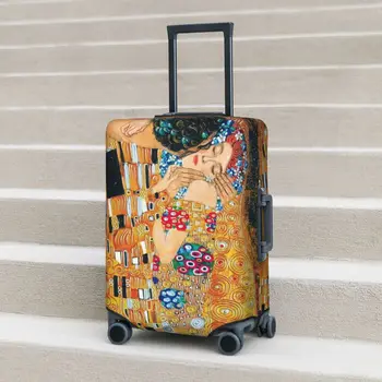Чехол для чемодана Klimt, Эластичный чехол для багажа Gustav The kiss, защита для круизной поездки