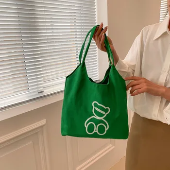 Японская Милая холщовая сумка, Женская новая студенческая сумка на плечо большой емкости, универсальная тканевая сумка для меньшинств оптом